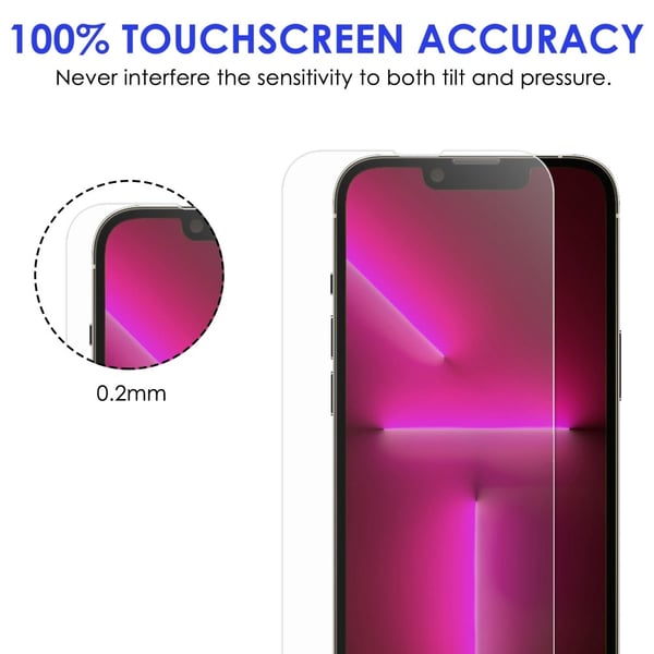 iPhone 14 Pro Max Skärmskydd & Linsskydd Härdat Glas