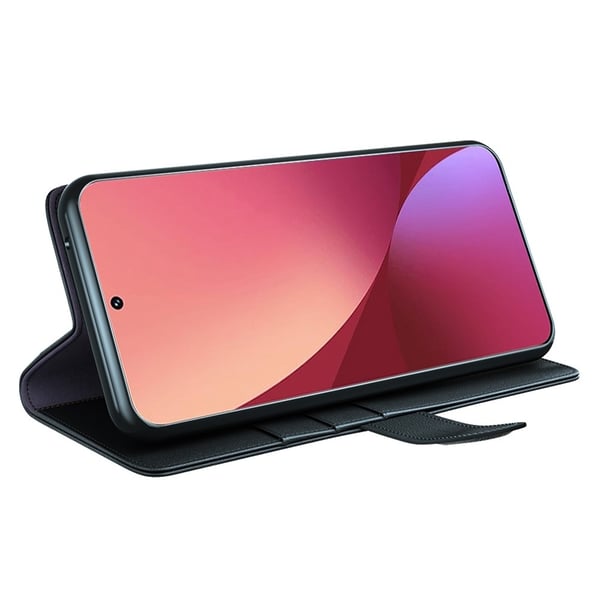 Äkta Läderfodral Xiaomi 12 Svart