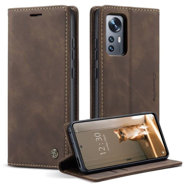 CaseMe Slim Plånboksfodral Xiaomi 12 Brun