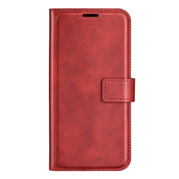 iPhone 14 Pro Wallet Läder Röd