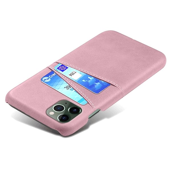 Läderskal Med Kortfack iPhone 14 Pro Rosa