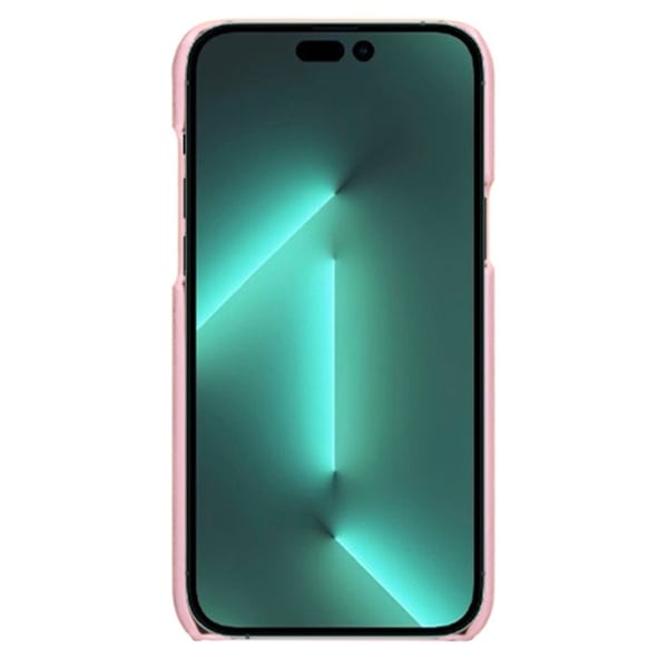 Läderskal Med Kortfack iPhone 14 Pro Rosa