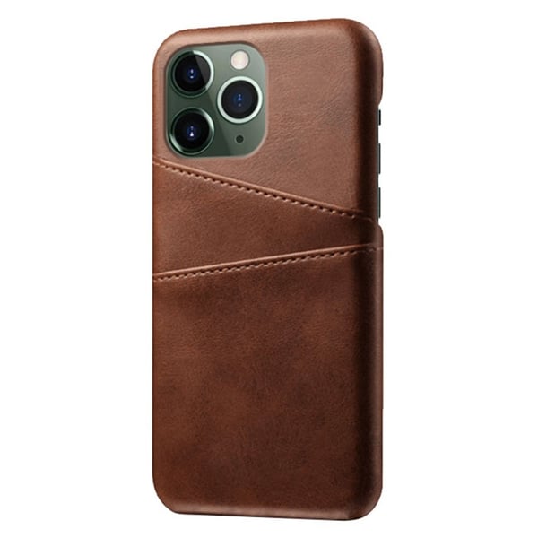 Läderskal Med Kortfack iPhone 14 Pro Brun