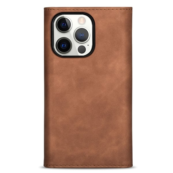 Plånboksfodral iPhone 14 Pro Brun