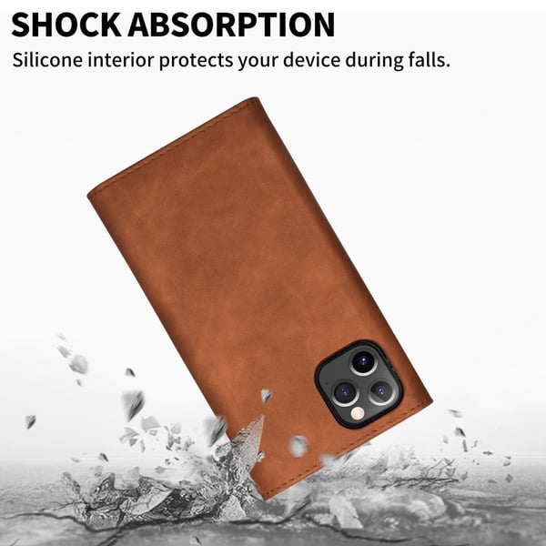 Plånboksfodral iPhone 14 Pro Brun