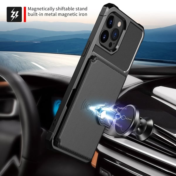 Multi-Slot Skal iPhone 14 Pro Max Svart