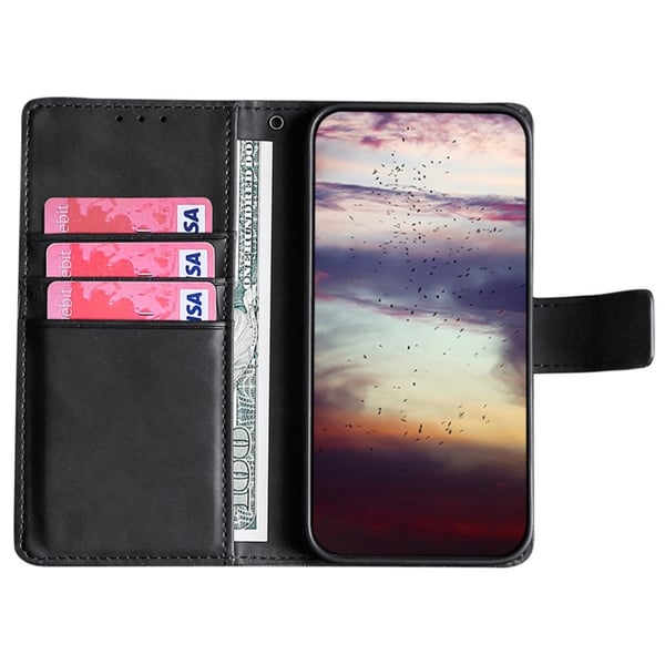 iPhone 14 Plus Fodral Krokodilmönster Svart