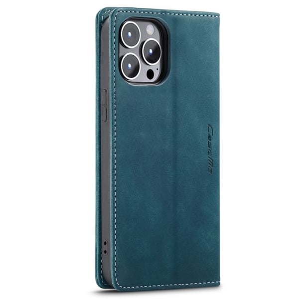 CaseMe Slim Plånboksfodral iPhone 14 Pro Blå
