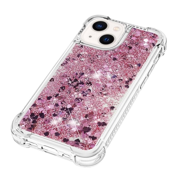 Glitter Bling TPU Skal iPhone 14 Plus Roséguld
