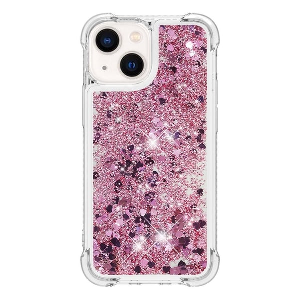 Glitter Bling TPU Skal iPhone 14 Plus Roséguld