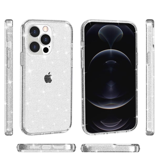 Skal iPhone 14 Pro Glitter Transparent