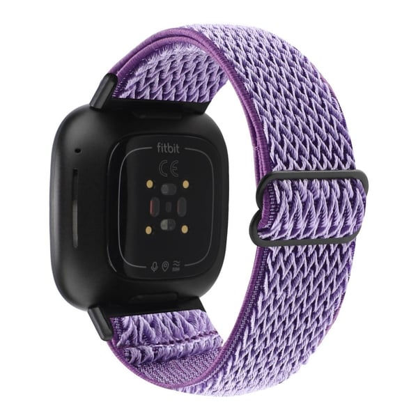 Vävd Nylonarmband Fitbit Versa 4/Sense 2 Lila