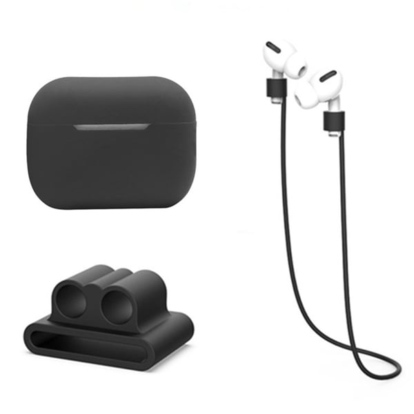 Silikonskal Med Hörlursband & Hållare AirPods Pro 2 Svart