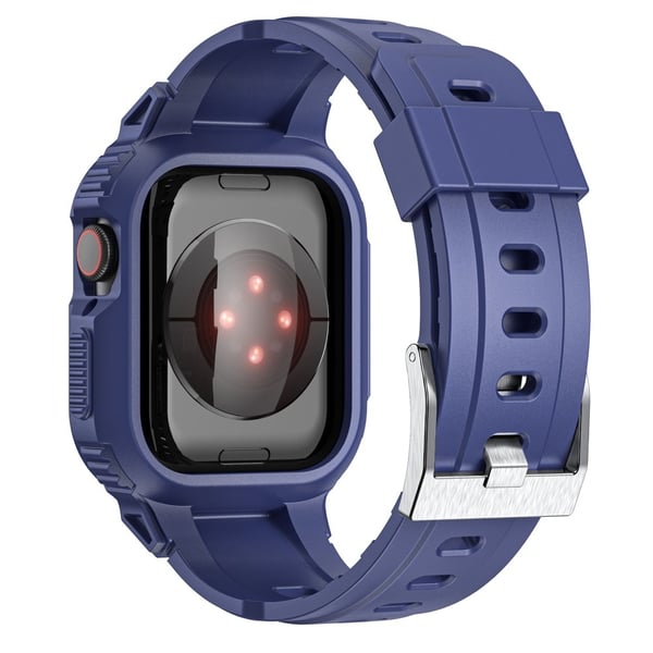 Apple Watch Ultra 49mm Stöttåligt Skal + Armband Blå
