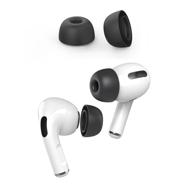 Ahastyle 1 Par AirPods Pro 2 Pluppar i Silikon Svart Large