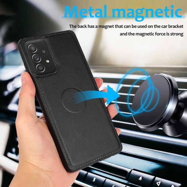 Magnet Plånboksfodral Läder Samsung Galaxy A53 Svart