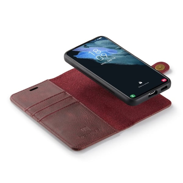 DG.MING 2-in-1 Magnet Wallet Samsung Galaxy S23 Red