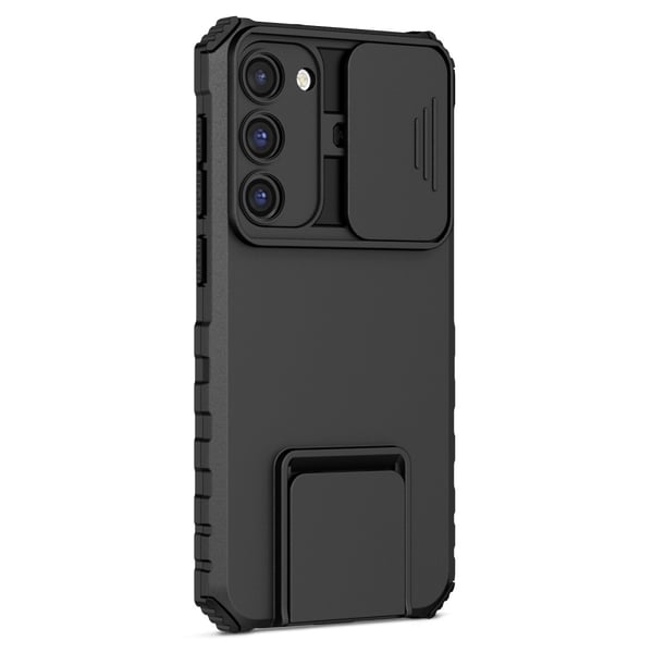 Kickstand Skal Samsung Galaxy S23 Kameraskydd Svart