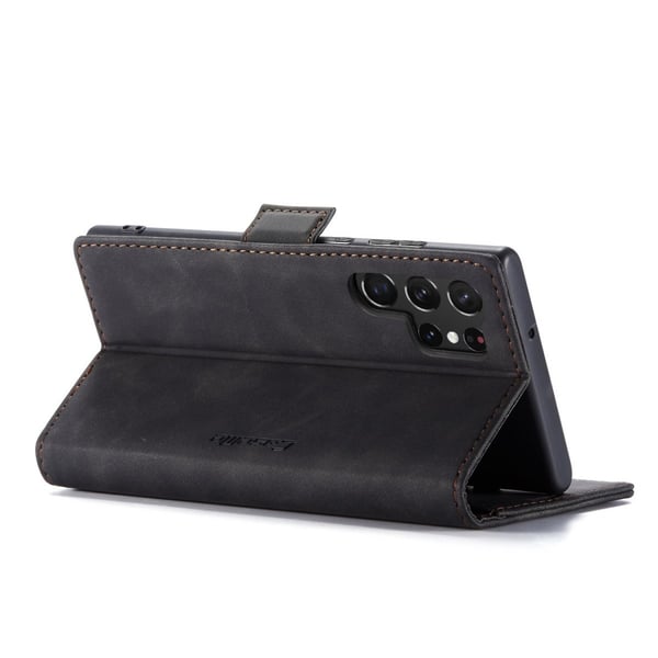 CaseMe Slim Plånboksfodral Samsung Galaxy S23 Ultra Svart