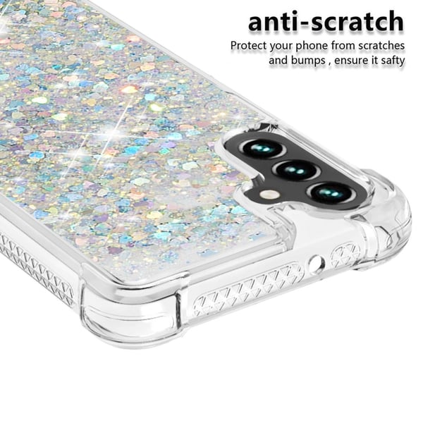 Glitter Bling TPU Skal Samsung Galaxy A13 Silver