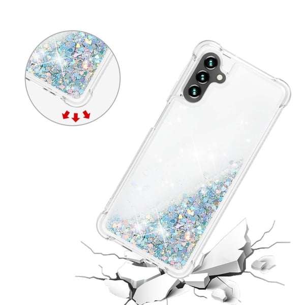Glitter Bling TPU Skal Samsung Galaxy A13 Silver