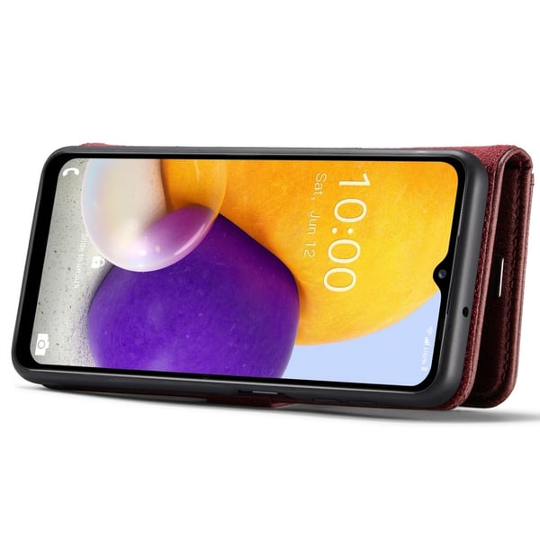 DG.MING 2-i-1 Magnetiskt Plånboksfodral Samsung Galaxy A13 Röd