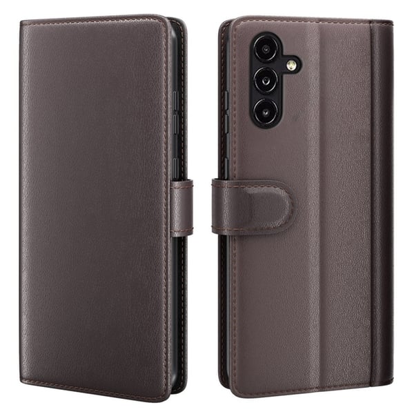 Äkta Läderfodral Samsung Galaxy A14 Brun