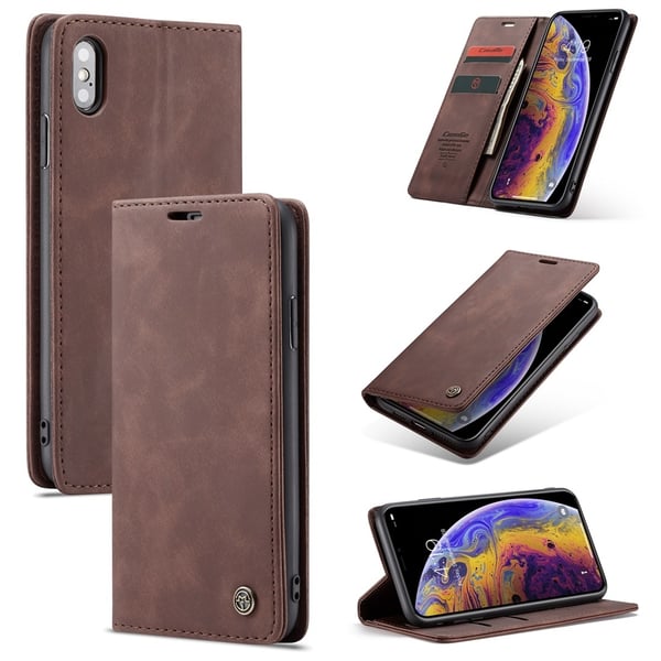 CaseMe Slim Plånboksfodral iPhone X/XS Brun