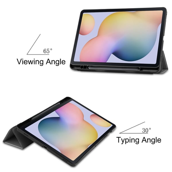 Fodral Tri-Fold Galaxy Tab S7/S8 Med S Pen-hållare Grå