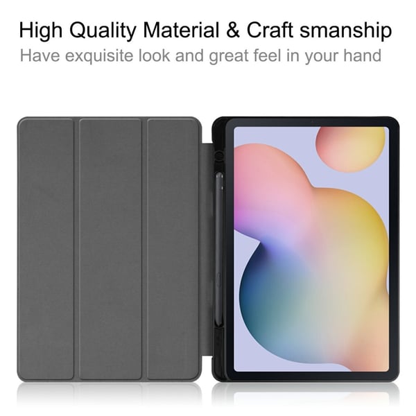 Fodral Tri-Fold Galaxy Tab S7/S8 Med S Pen-hållare Grå
