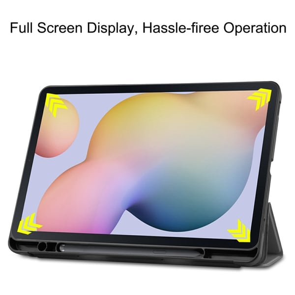 Fodral Tri-Fold Galaxy Tab S7/S8 Med S Pen-hållare Grå
