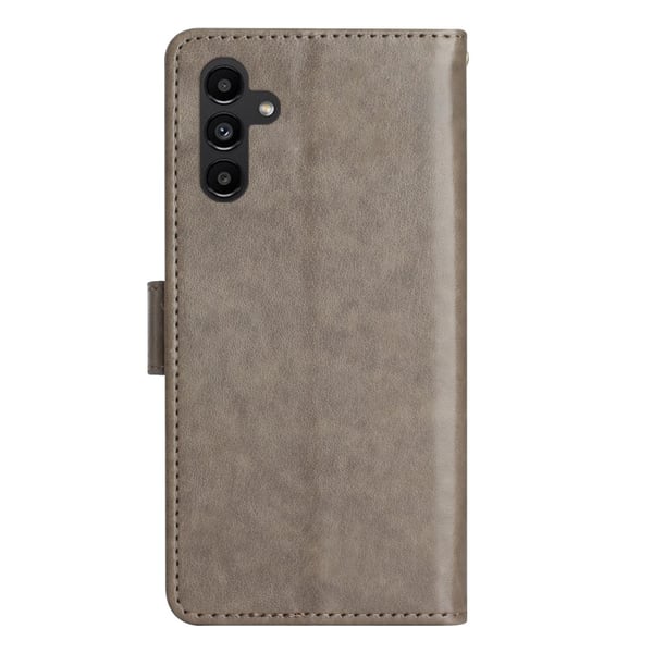 Läderfodral Fjärilar Samsung Galaxy A54 Grå