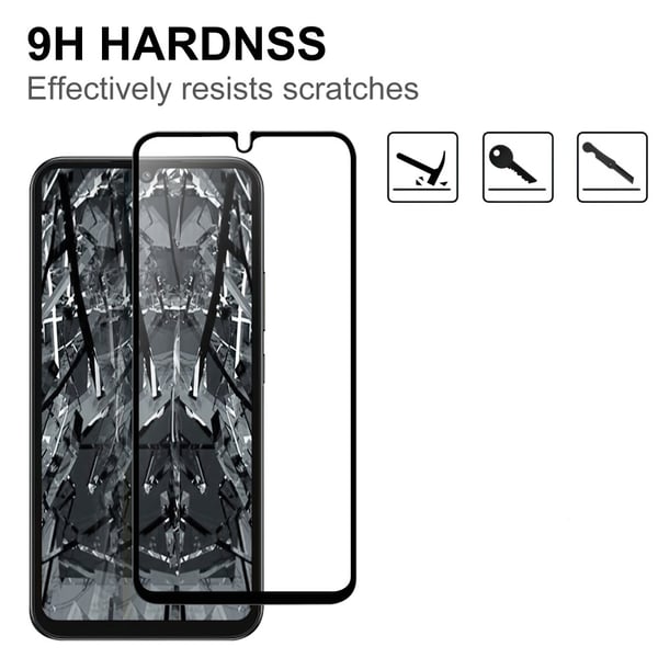 Heltäckande Härdat Glas Skärmskydd Samsung Galaxy A34 Svart