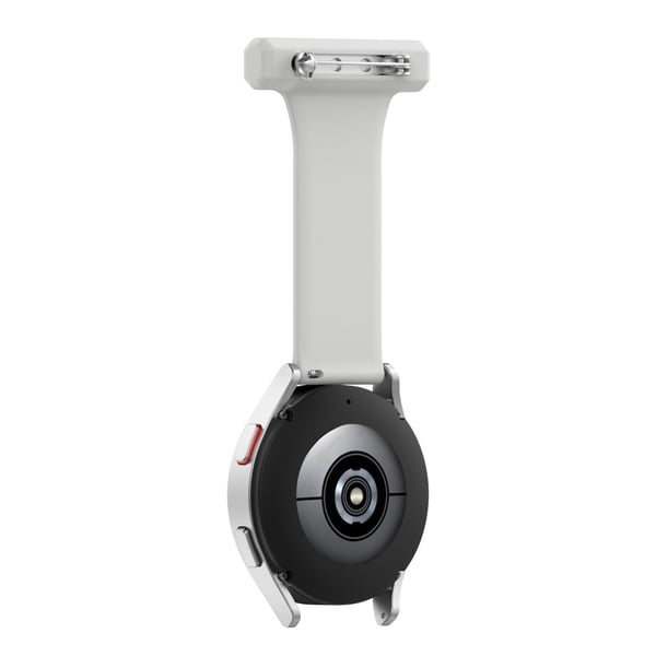 Samsung Galaxy Watch 4 40/42/44/46 mm Rem Sjuksköterskeklocka Ljusgrå