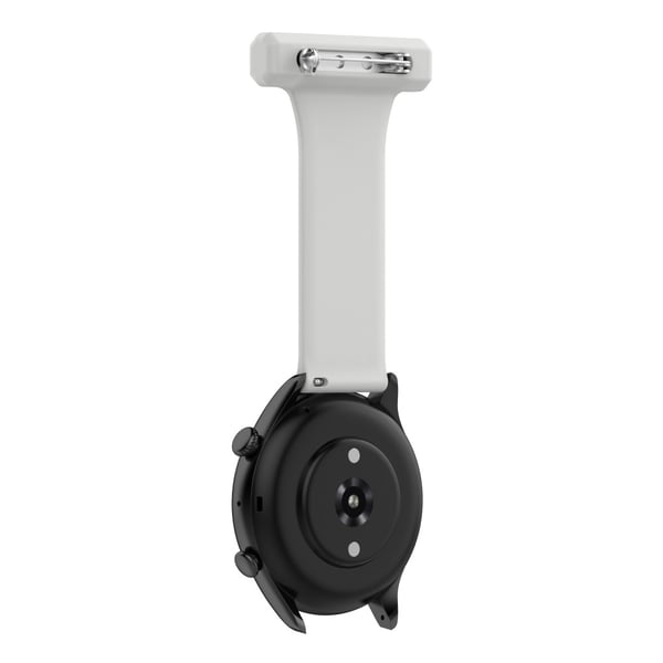 Samsung Galaxy Watch 46mm/45 mm Rem Sjuksköterskeklocka Ljusgrå