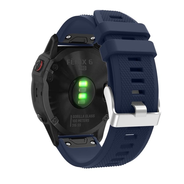 Silikonarmband Garmin Fenix 6 Mörkblå