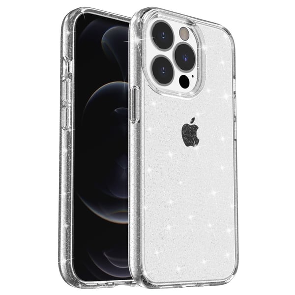 iPhone 15 Pro Max Skal Glitter Transparent
