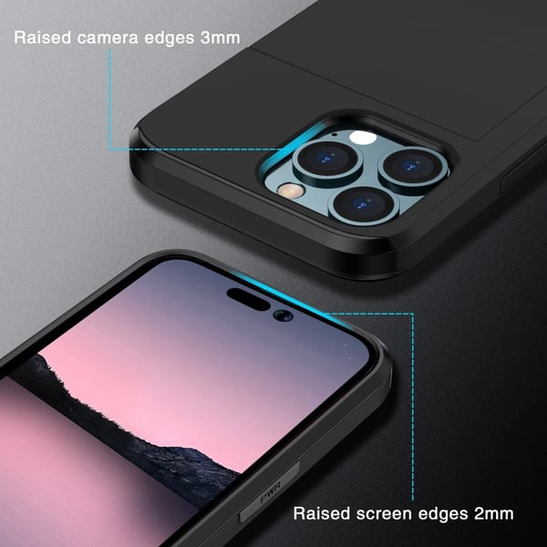 Skal Kortfack iPhone 15 Pro Svart
