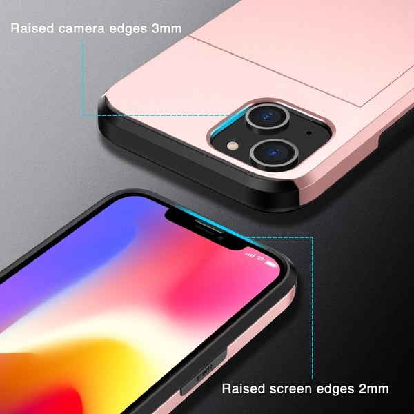 Skal Kortfack iPhone 15 Roséguld