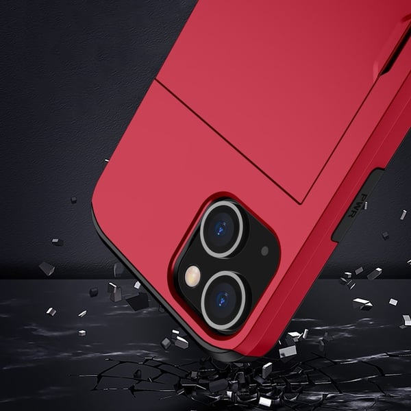 Skal Kortfack iPhone 15 Röd