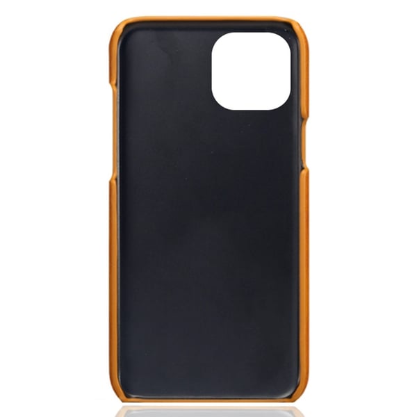 Läderskal Med Kortfack iPhone 15 Cognac