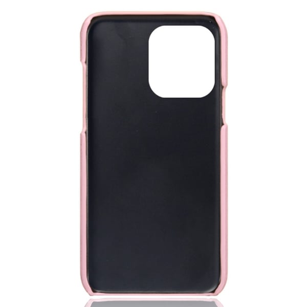 Läderskal Med Kortfack iPhone 15 Pro Rosa