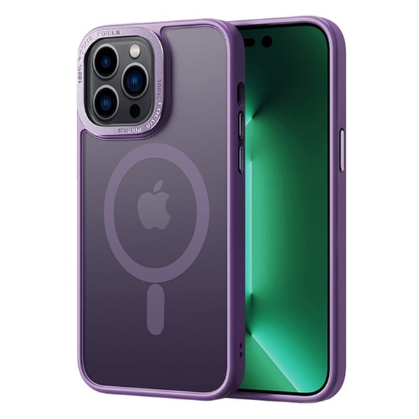 Magnetic MagSafe Skal iPhone 15 Pro Max Matt Lila