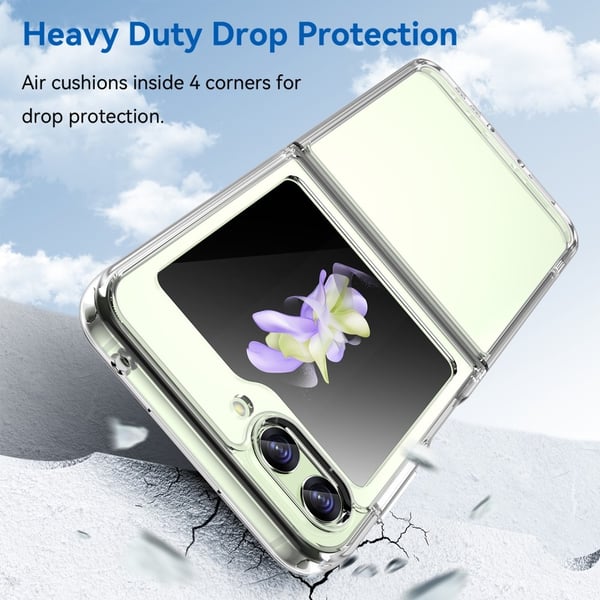 Crystal Hybrid Skal Samsung Galaxy Z Flip 5 Transparent