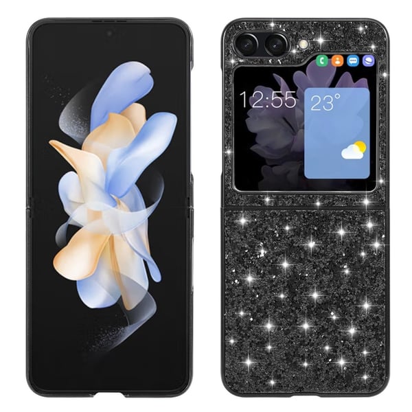 Glitterskal Samsung Galaxy Z Flip 5 Svart