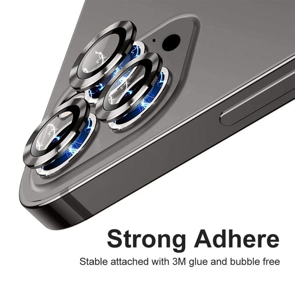 Hat Prince Linsskydd Härdat Glas iPhone 15 Pro/15 Pro Max Grå