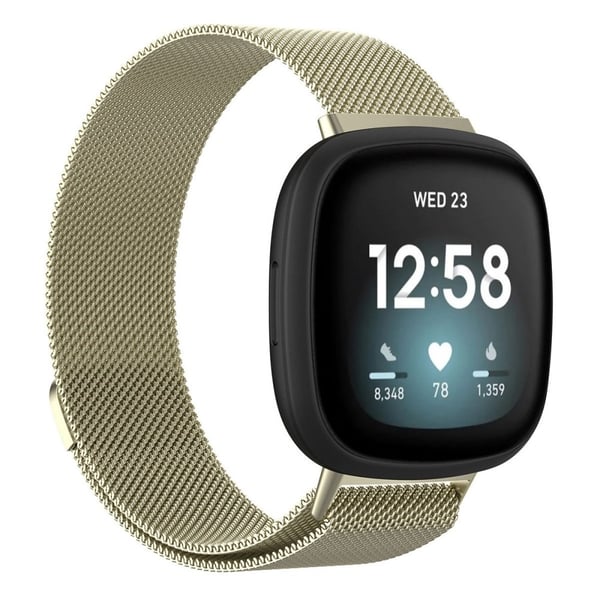 Milanese Loop Armband Fitbit Versa 4/Sense 2 Champagne Guld