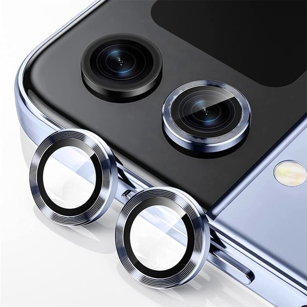 Hat Prince Härdat Glas Linsskydd Samsung Galaxy Z Flip 5 Blå