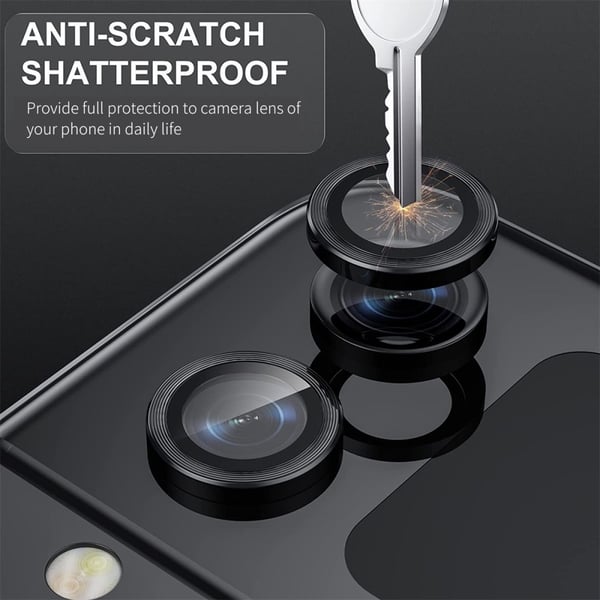 Hat Prince Härdat Glas Linsskydd Samsung Galaxy Z Flip 5 Blå