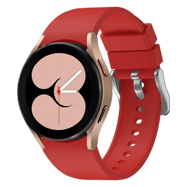 Full Fit Silikonarmband Samsung Galaxy Watch 6 44mm Röd